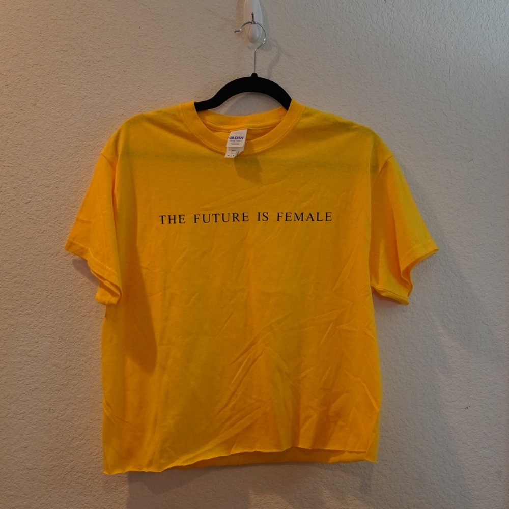 Yellow the future is female shirt (4 for $20)